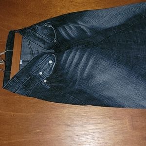 Jean skirt long size 5  blue denim